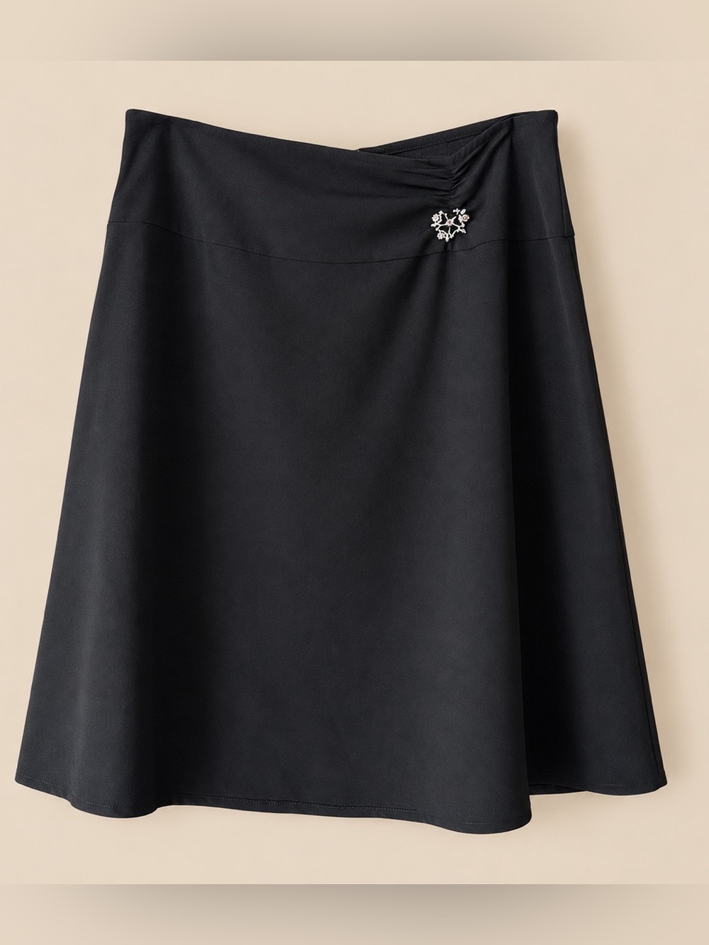 Y2K Whimsigoth Low Rise A Line Midi Skirt L
